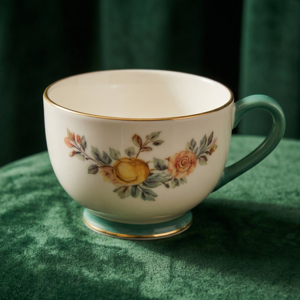 Elegant Porcelain Tea Cup and Saucer Set