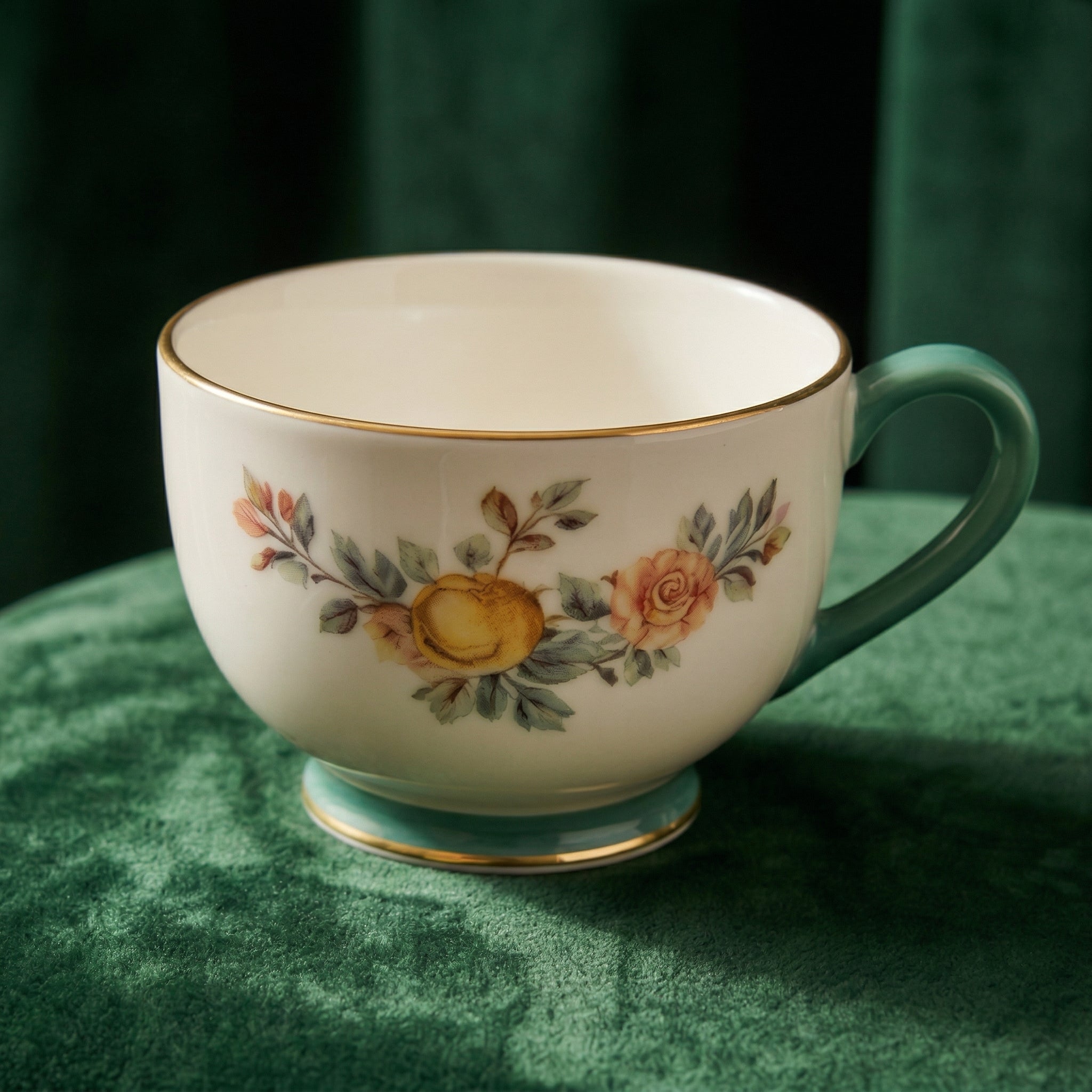 Elegant Porcelain Tea Cup and Saucer Set