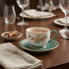 Elegant Porcelain Tea Cup and Saucer Set