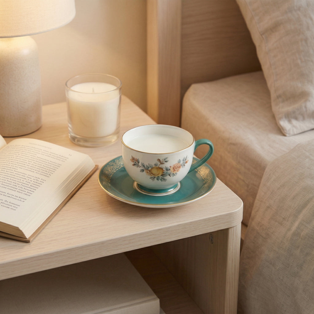 Elegant Porcelain Tea Cup and Saucer Set