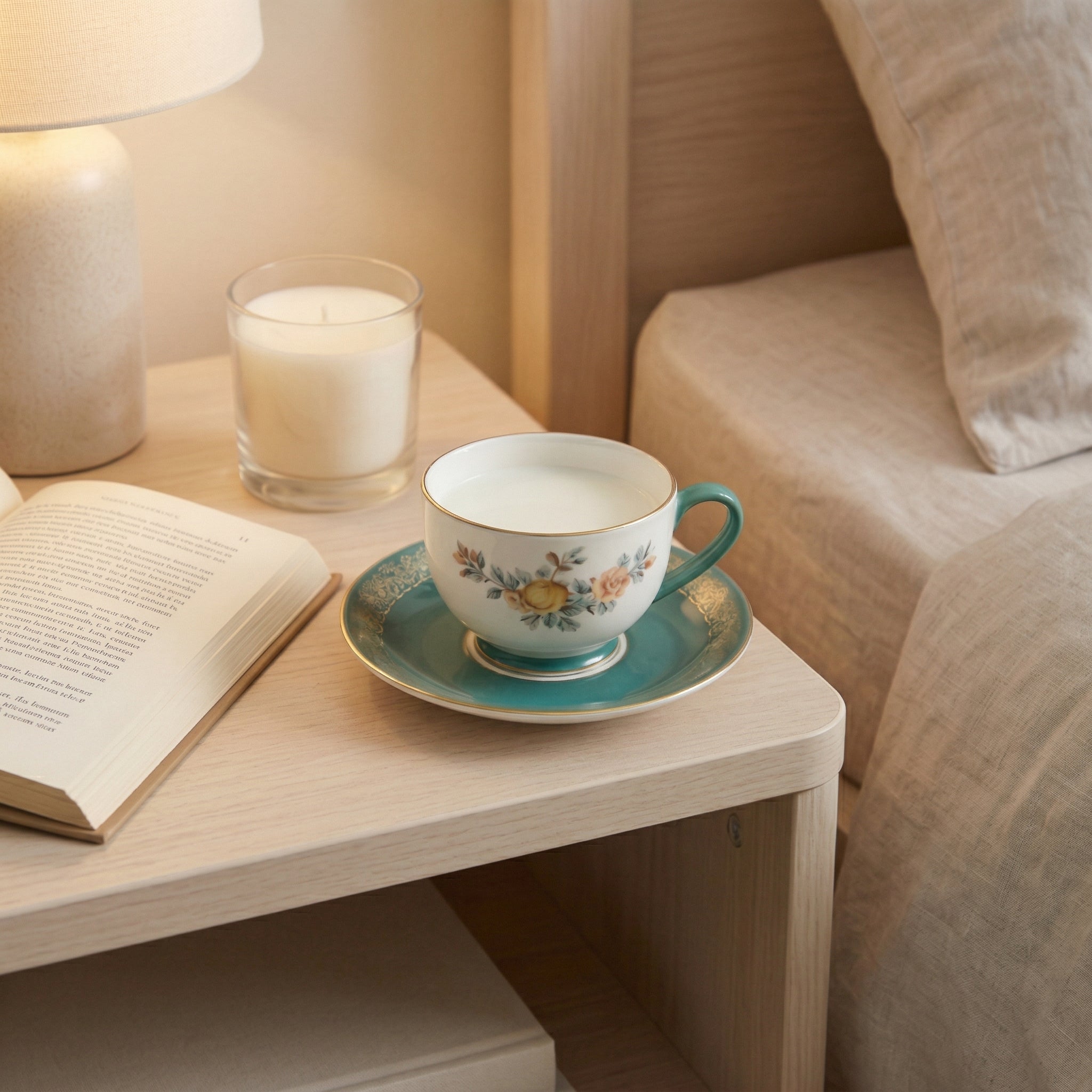 Elegant Porcelain Tea Cup and Saucer Set