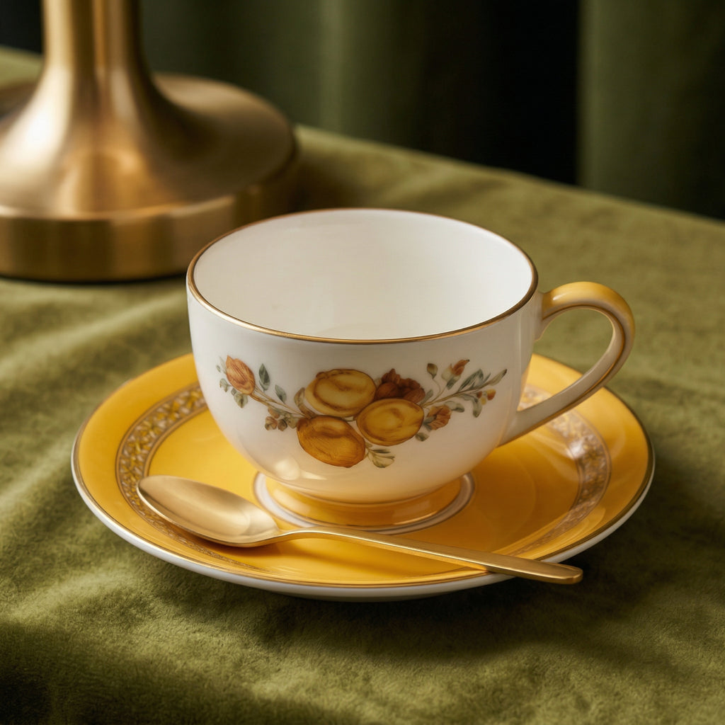 Charming Porcelain Tea Cup and Saucer Set