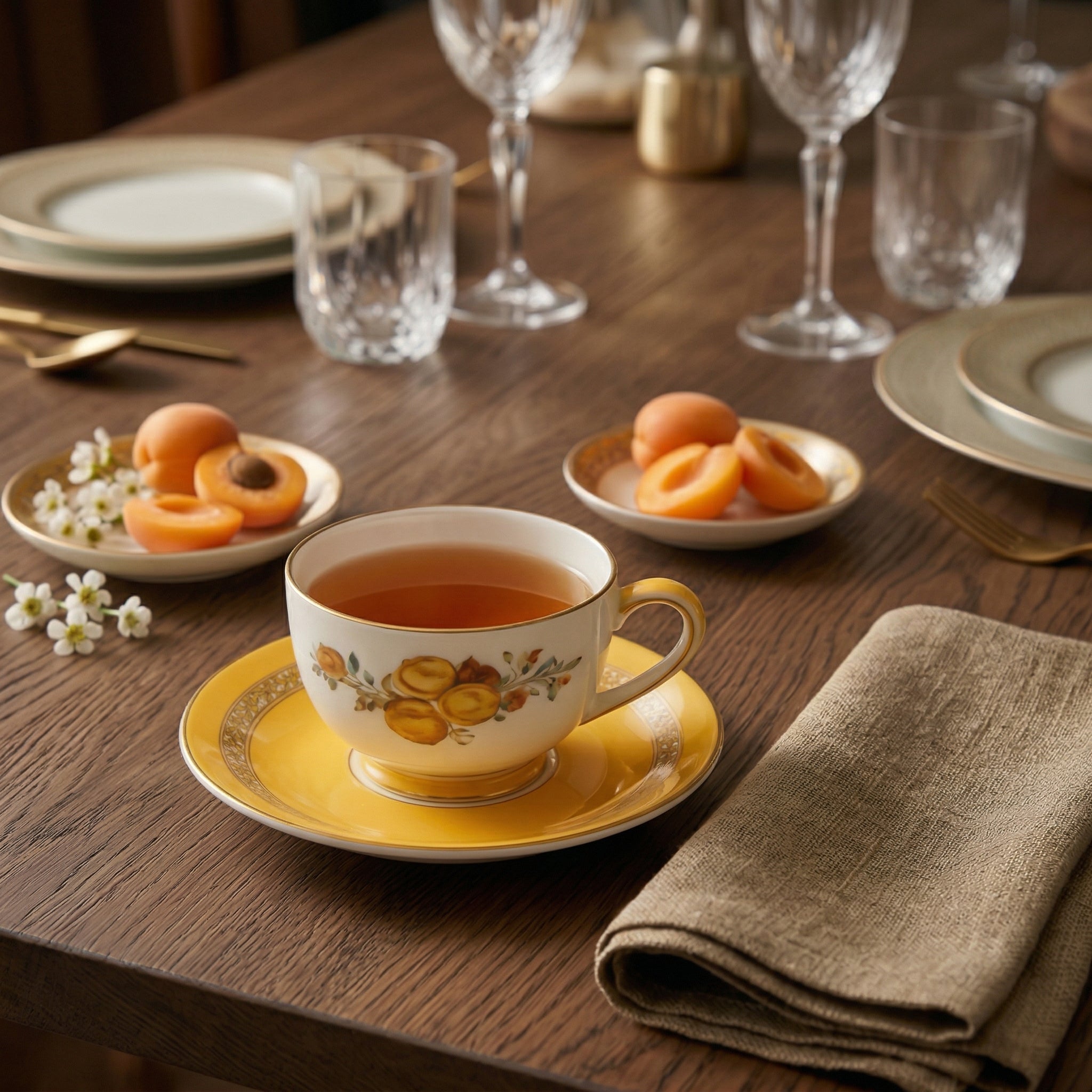 Charming Porcelain Tea Cup and Saucer Set