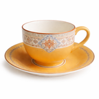 Vintage Yellow Tea Cup and Saucer Set