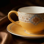 Vintage Yellow Tea Cup and Saucer Set